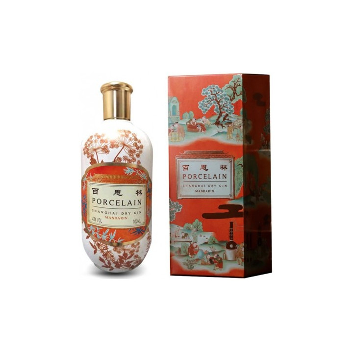 Porcelain Shanghai Mandarin Dry Gin 70cl - Licores