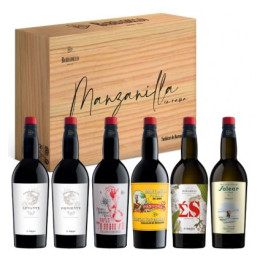 Caja Madera MANZANILLAS CENTENARIO 6 BOT - Bodegas Hidalgo-La Gitana